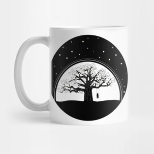 Lonely girl on swing Mug